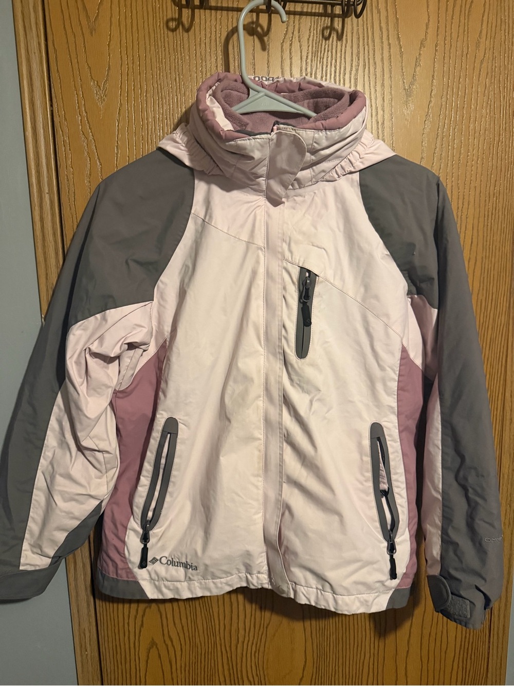 Columbia Pink and Gray Girls' winter jacket